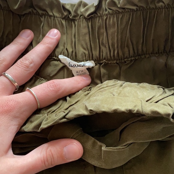 super cute army green garage pants - Picture 2 of 3